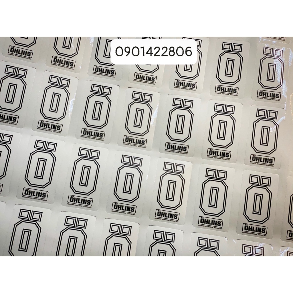 Tem Sticker Lẻ In Uv công nghệ USA mực nổi trên mọi nền màu