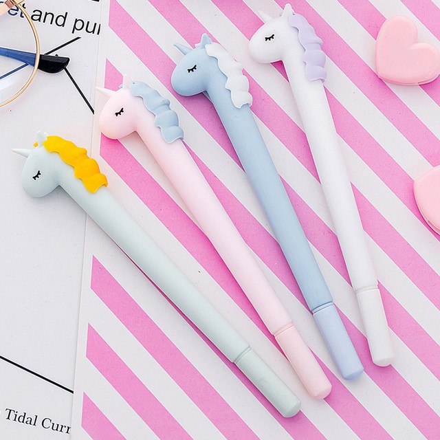 Bút Gel Mực Đen Hình Kỳ Lân Siêu Dễ Thương