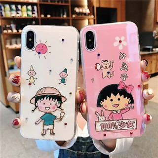 Ốp lưng họa tiết hoạt hình dễ thương cho iPhone XS Max XS XR 6S 7 Plus 8 X