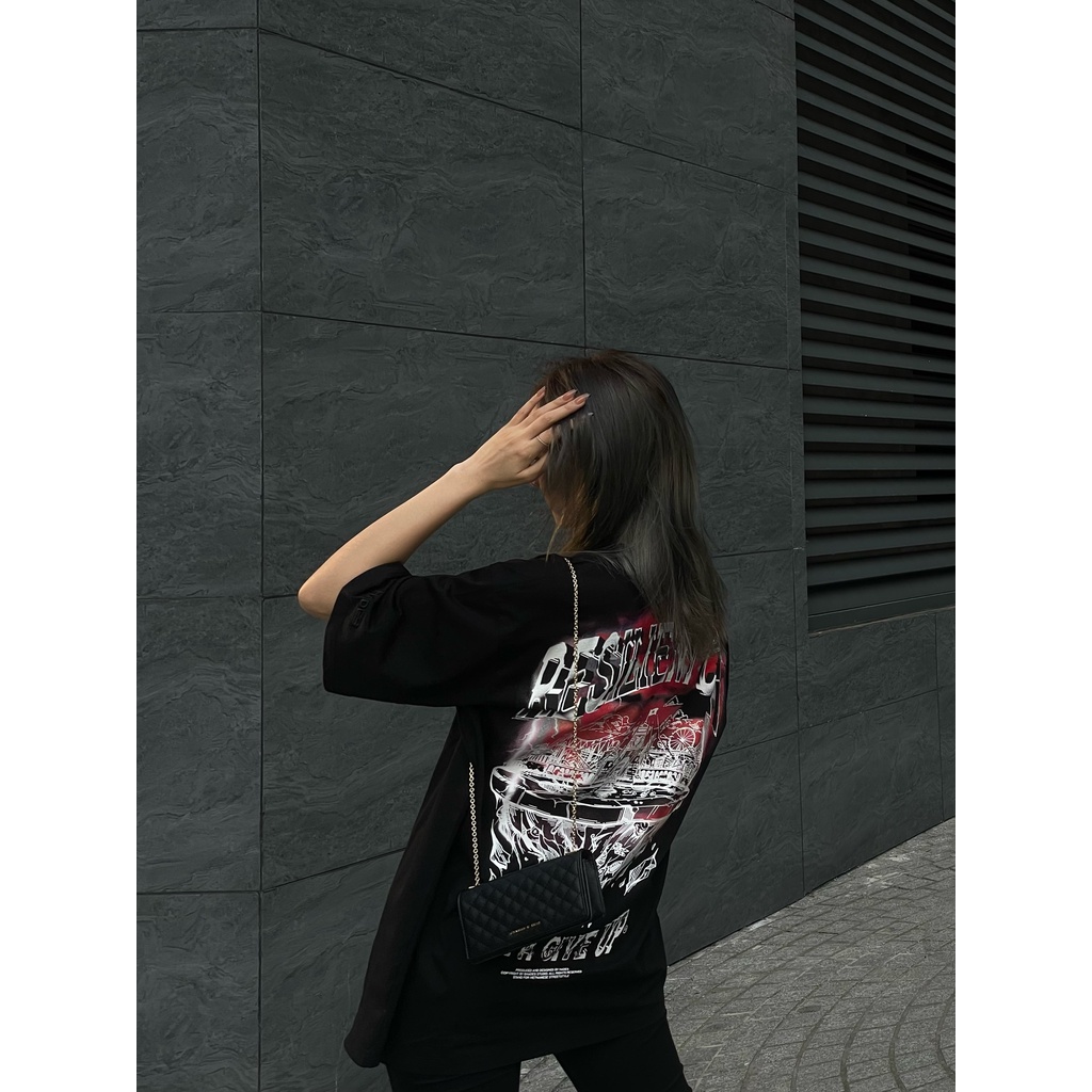Áo Thun Tay Lỡ Unisex RESILENT CITY 100% Cotton HADES Brand Chính Hãng
