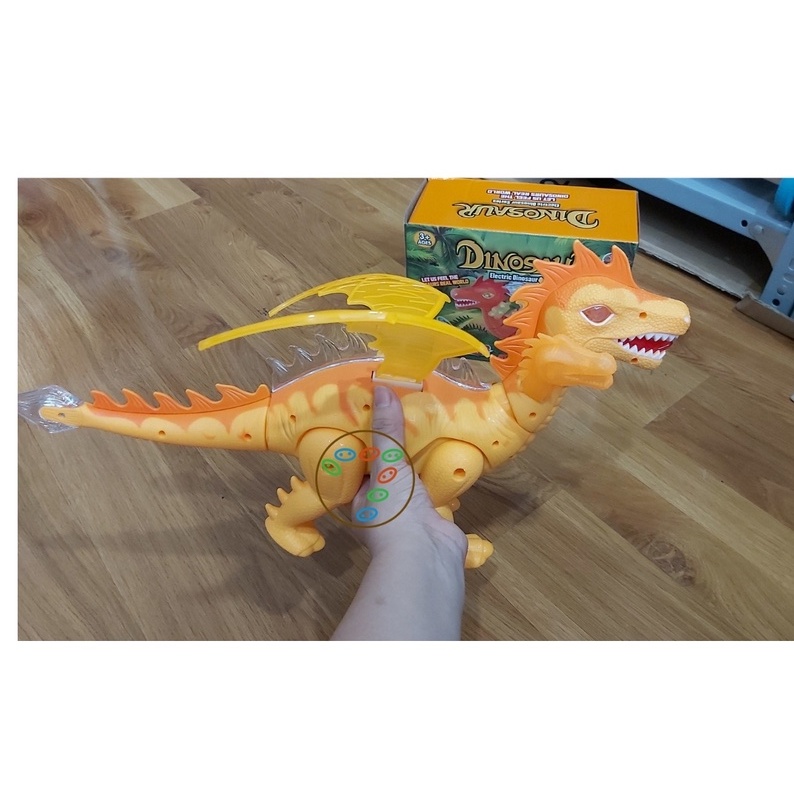 Khủng long 3 đầu Electric Dinosaur Series + tặng kèm 3 pin AA