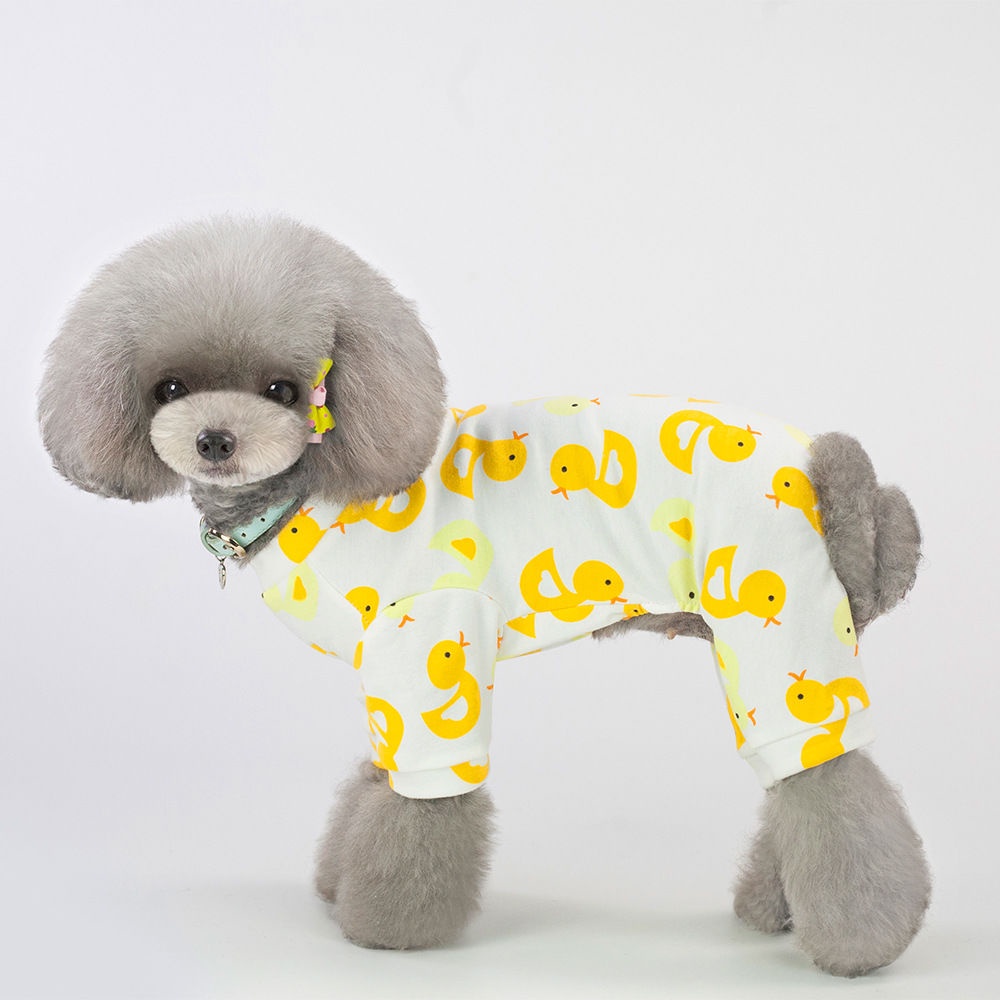 Quần áo cho chó mùa xuân và hè ở nhà điều hòa nhiệt độ thú cưng Teddy mỏng VIP Bichon Hiromi bốn chân