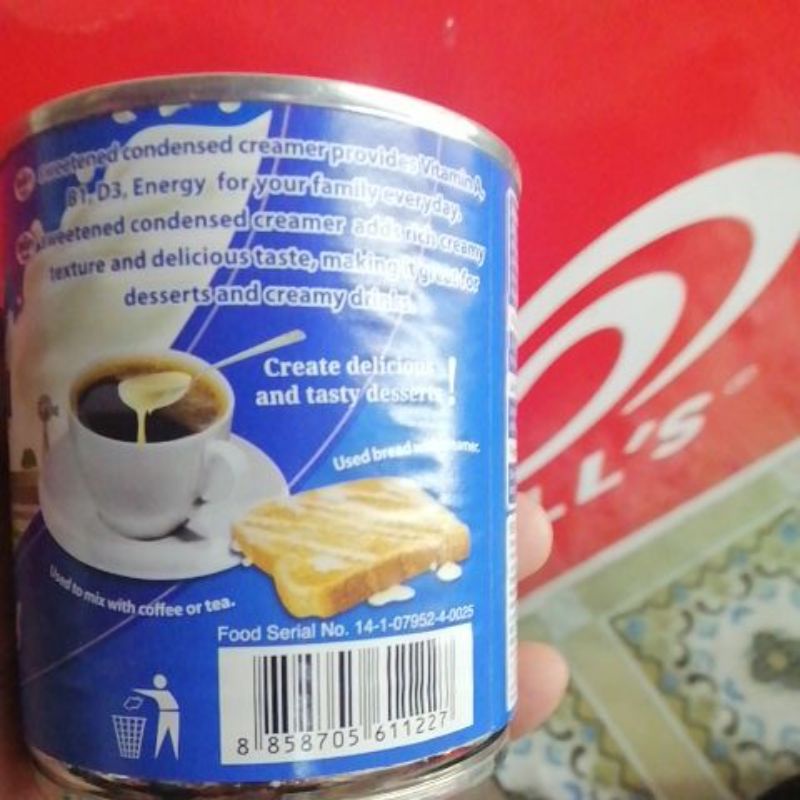 Sữa đặc có đường Thái Lan Marifram sữa kem đặc có đường 380g/lon