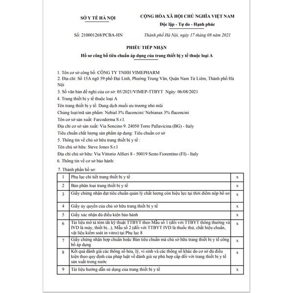 Buona Nebial 3% Flaconcini, Dung Dịch Nhỏ Mũi Giảm Sổ Mũi, Nghẹt Mũi - Hộp 20 Ống Đơn Liều 5ml