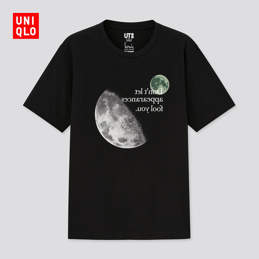 Áo Thun Tay Ngắn Uniqlo In Họa Tiết Haruki Murakami Cho Nam 436988