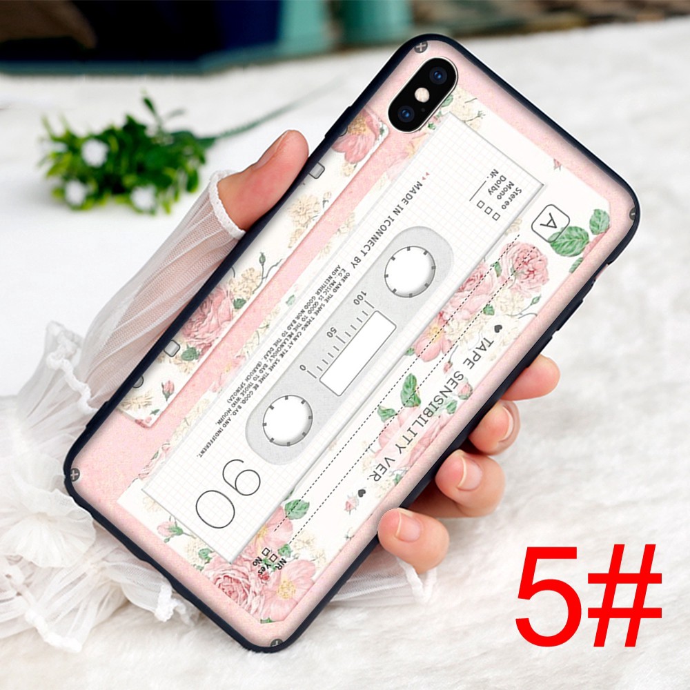 Ốp điện thoại mềm in hình băng cassette cho iPhone 12 11 Mini X XS XR Pro Max