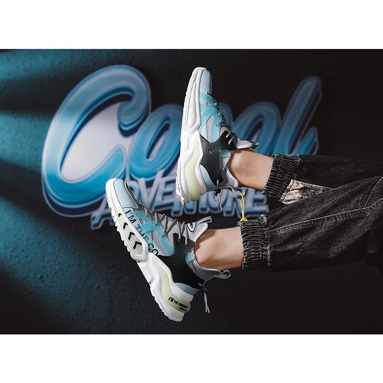 Giày thể thao sneakers nam phản quang D102, phong cách trẻ trung năng động, đế cao su non đi cực êm