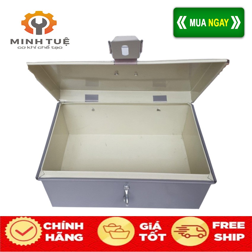 Hòm tôn nhỏ đựng tiền 20x15cm ( Màu ngẫu nhiên) - CƠ KHÍ MINH TUỆ