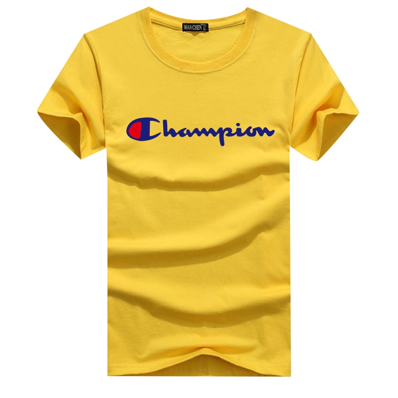 Áo Thun Ngắn Tay In Chữ Champion Cho Cặp Đôi Size S-5Xl