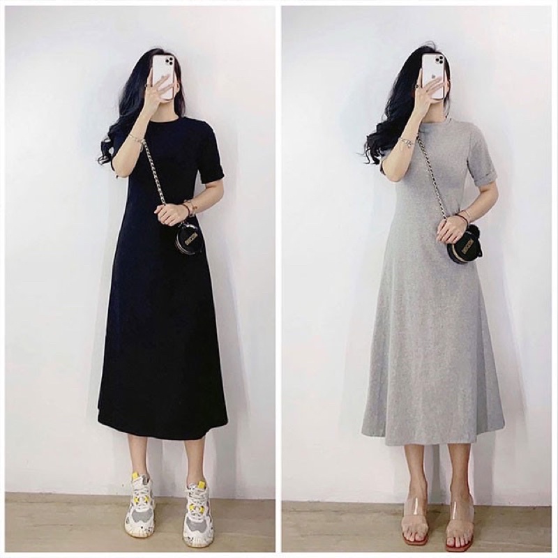 Đầm thun maxi phom dài