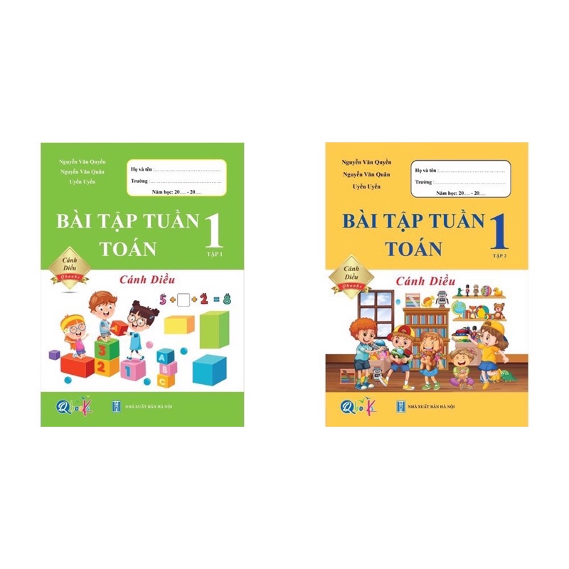 Sách - (Combo 2 tập) Bài Tập Tuần Toán 1 - Cánh Diều
