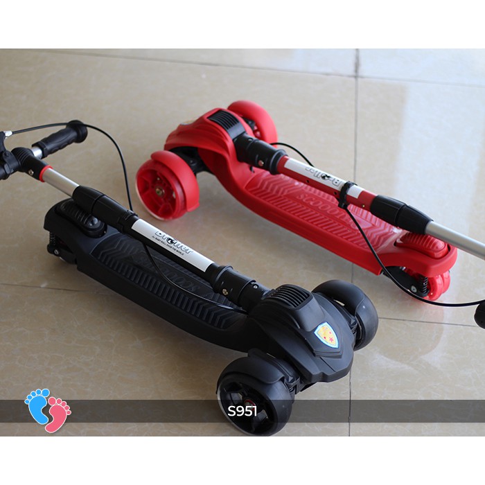 Xe trượt Scooter 3 bánh trẻ em có phanh tay broller BABY PLAZA S951