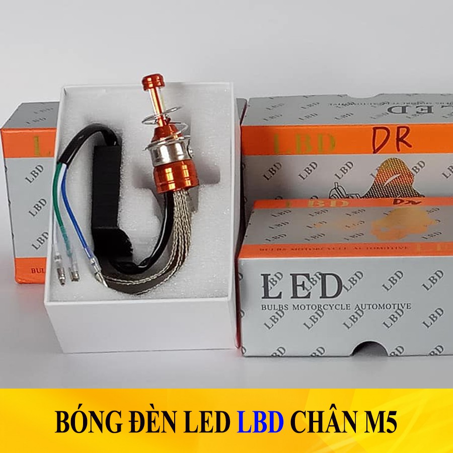 Bóng đèn LED xe máy LBD chân M5 - 40w dành cho xe Dream