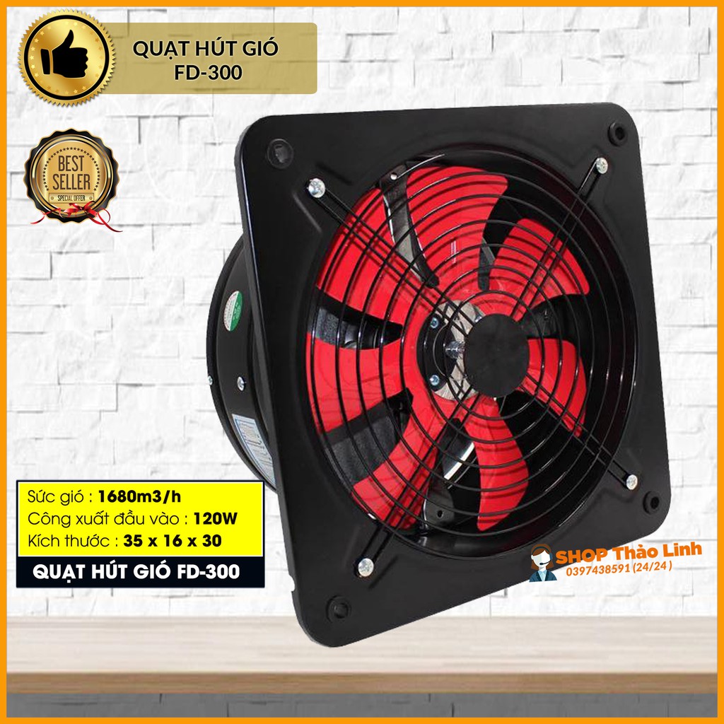 [THEO DÕI SHOP để nhận COUPON 20%] QUẠT HÚT GIÓ - QUẠT THÔNG GIÓ Model : FD-250, FD300 - SỨC HÚT LỚN