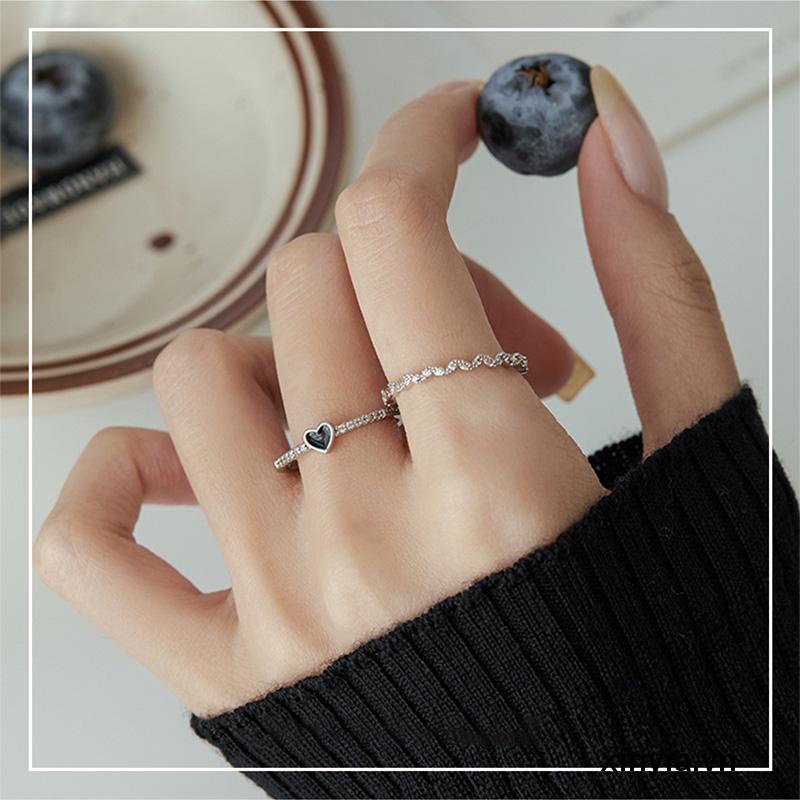 【xinyia.vn】Nhẫn Đeo Ngón Trỏ Hình Trái Tim Nhỏ Giọt Dầu Sang Trọng Cá Tính Dành Cho Nữ