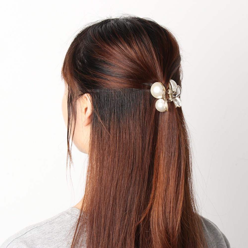 Kẹp Tóc Càng Cua Đính Ngọc Trai Nhân Tạo Thời Trang Dành Cho Nữ