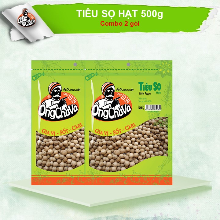 Combo 2 Túi Tiêu Sọ Hạt Ông Chà Và 500gr (White pepper)