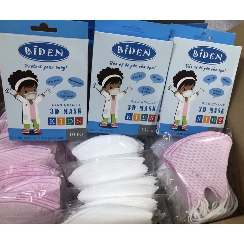 KHẨU TRANG EM BÉ 3D MASK (HỘP 10C)