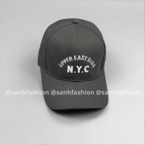 Mũ lưỡi trai thêu hình chữ NYC Nón kết chất kaki cao cấp thời trang form unisex nam nữ_sanhfashion