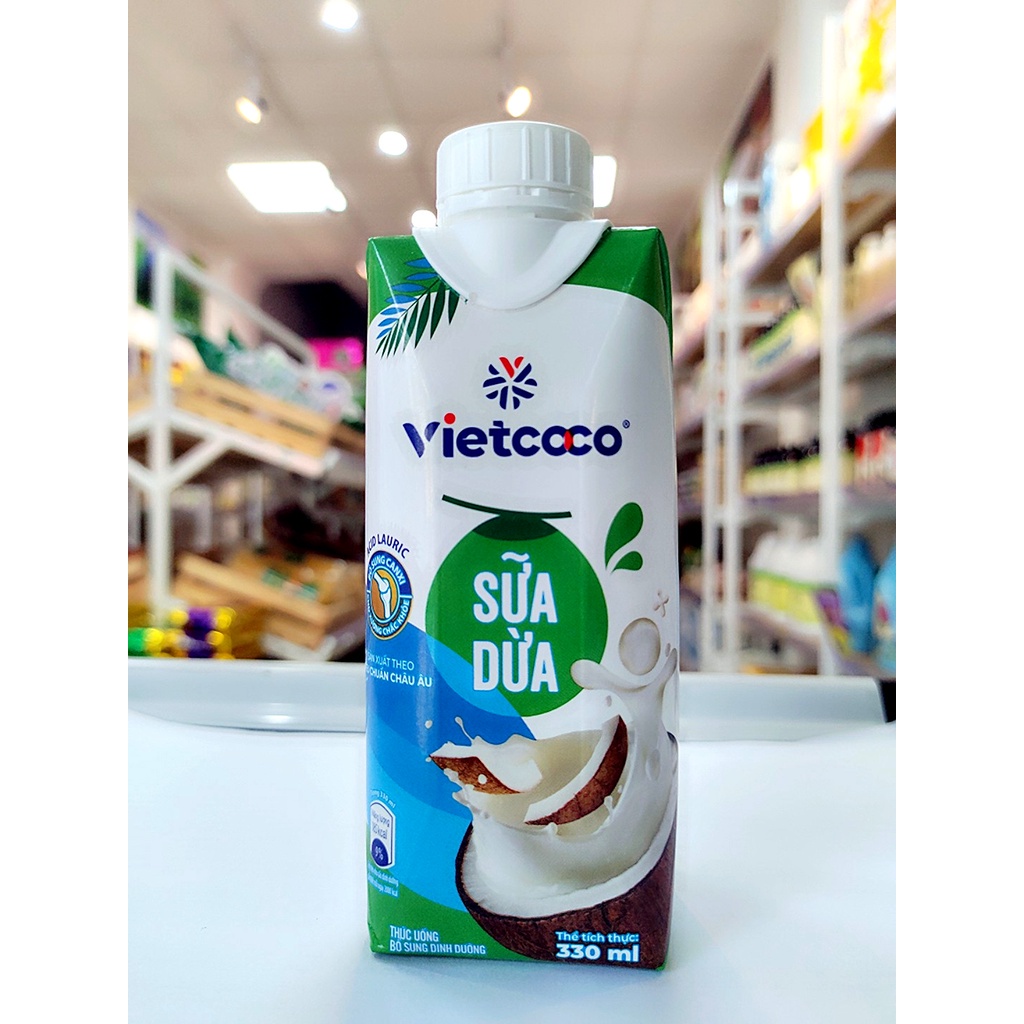 1 thùng ( 12 hộp) Sữa Dừa organic , Sữa Dừa  Socola , Sữa Dừa  truyền thống 330ml/hộp VIETCOCO  - BAO SỈ RẺ NHẤT