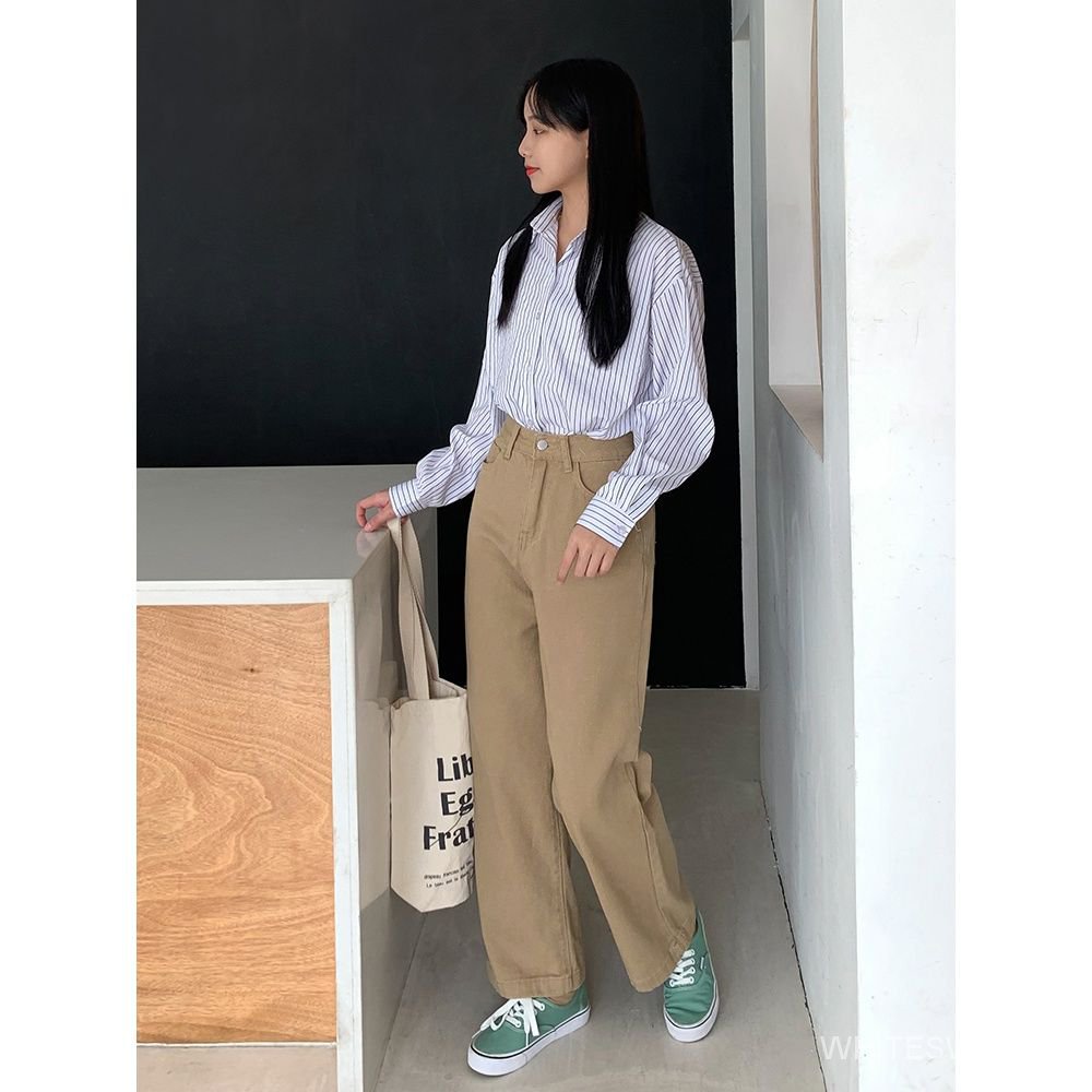 Quần Jeans Nữ Lưng Cao Ống Rộng Thời Trang 2021 | BigBuy360 - bigbuy360.vn