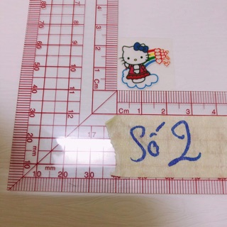 Set 2 Sticker ủi,hình ủi,patch ủi kitty mini