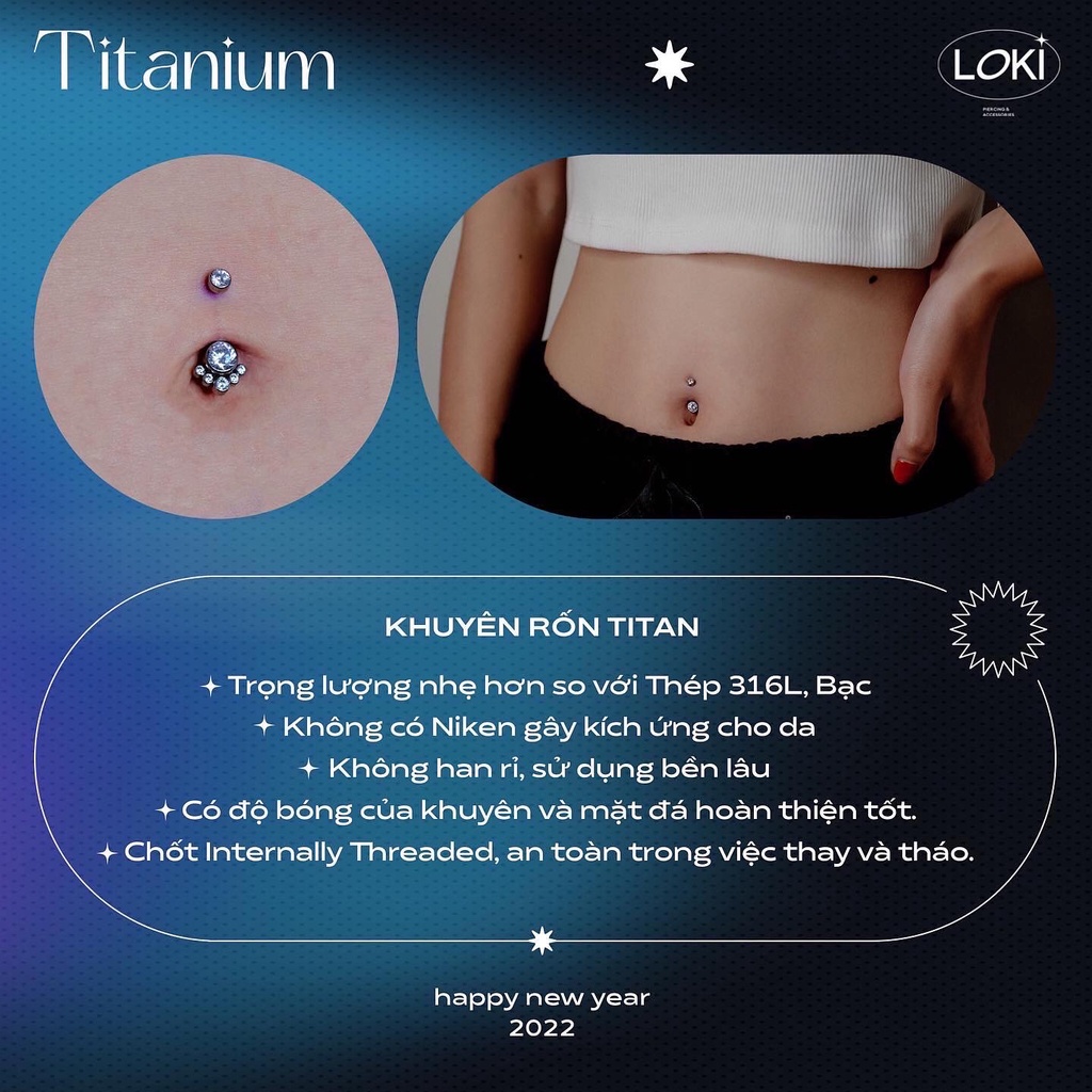 Khuyên RỐN Titan F136 chuẩn ASTM