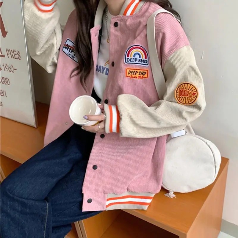 Áo khoác nhung bóng chày hàng dày dặn - kèm ảnh thật | BigBuy360 - bigbuy360.vn