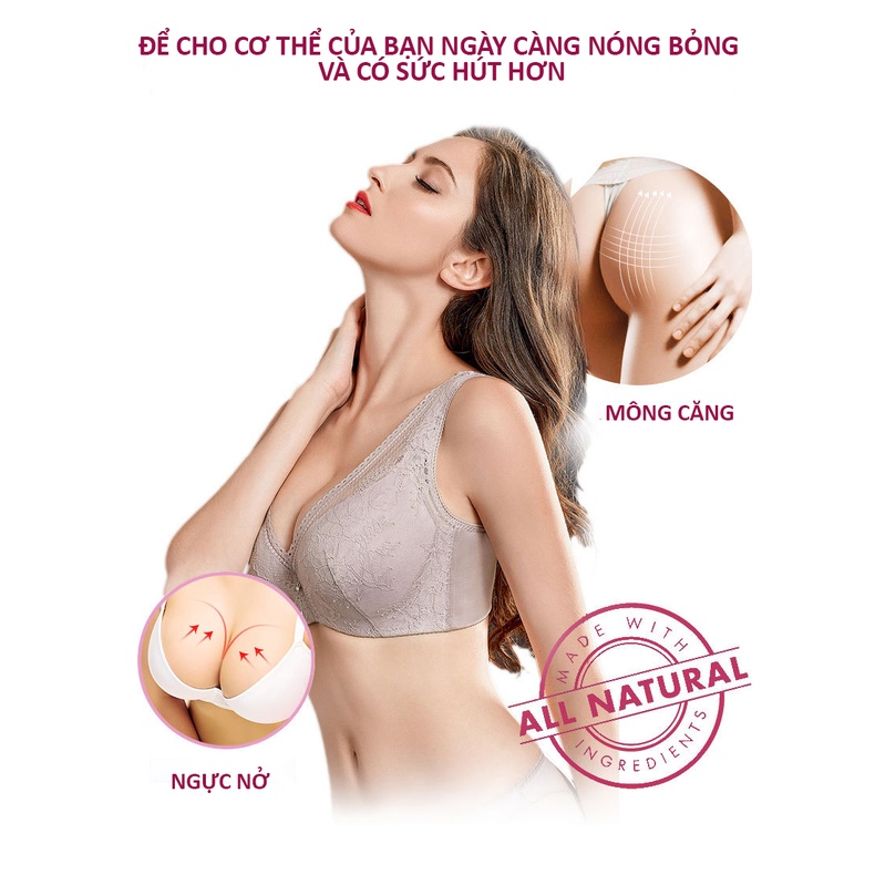 Kem Nở Ngực Và Mông 2 Trong 1 HIP UP, Tăng Vòng 1 Và Vòng 3 Căng Tròn Đầy Đặn Nhanh Chóng, Mịn Da, Hết Mụn Vùng Ngực