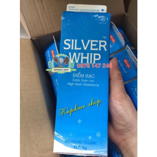 Kem topping silver whip- đỉnh bạc