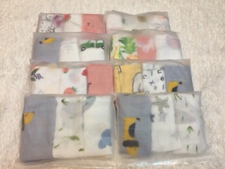Set 3 khăn sữa sợi tre Muslin