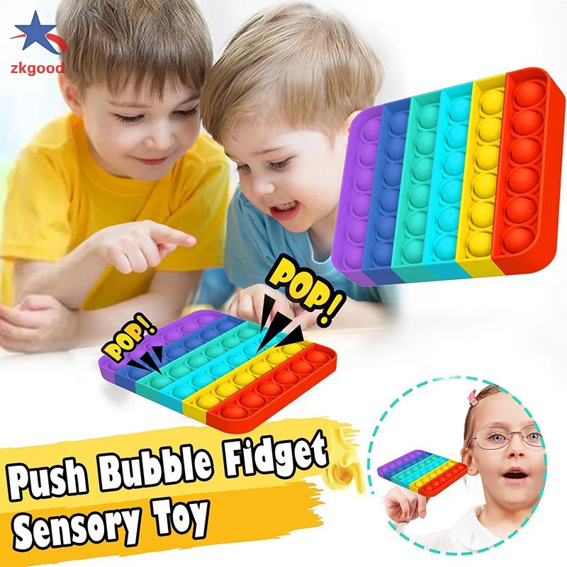 Đồ chơi bấm bong bóng giải tỏa căng thẳng độc đáo sáng tạo Pop It Tiktok Push Pop Fidget Toy Bubble Among Us Unicorn Rainbow Square Heart Đồ Chơi Stress Relief Special Needs Silent Classroom Tiktok Board Game Đồ Chơi Giáo Dục For Kids