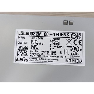Biến tần 1 pha 220 ra 3 pha 220 M100 LS