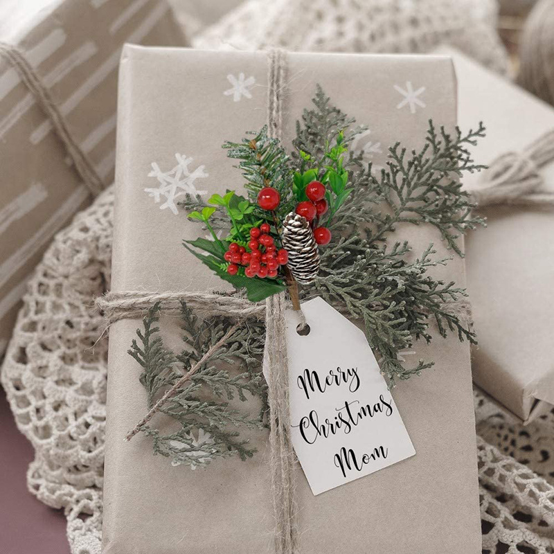 Bộ 2 Cành Berry Nhân Tạo Trang Trí Giáng Sinh