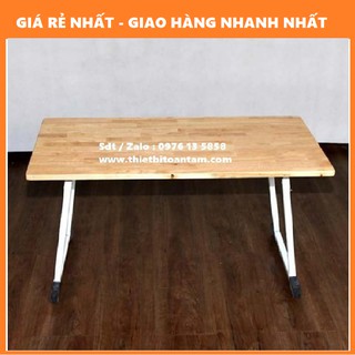 Bàn học, bàn ăn gấp gọn bằng gỗ- thiết bị mầm non
