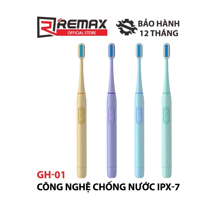 [Mã BMBAU50 giảm 7% đơn 99K] Bàn chải điện thông minh Remax GH-01 sử dụng pin AAA