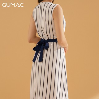 Đầm sọc suông buột dây DA746 GUMAC