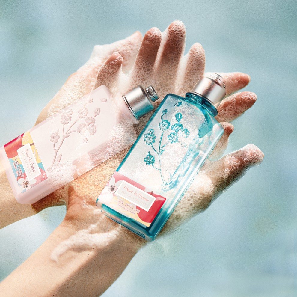Bộ sản phẩm gel tắm và dưỡng thể hương hoa Anh Đào Cherry Blossom Fluers De Cerisier 75ml L'Occitane | BigBuy360 - bigbuy360.vn