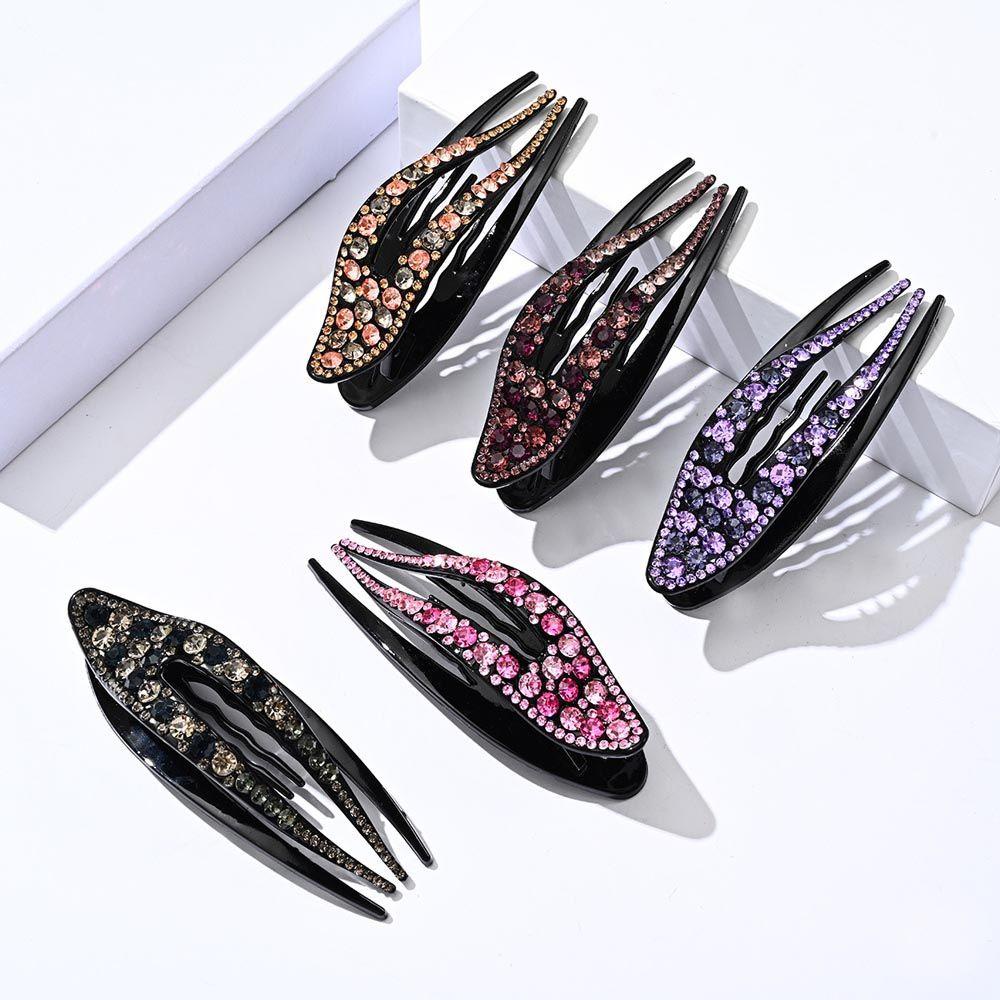 Kẹp Tóc Mỏ Vịt Rỗng Thanh Lịch VANES1 Cho Nữ