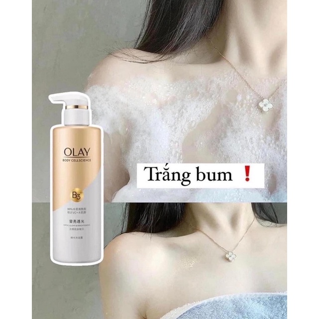 SỮA TẮM/ SỮA DƯỠNG THỂ TRẮNG DA OLAY B3 + VITAMIN C BẢN TRUNG