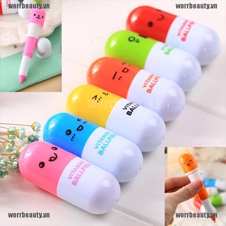 Set 6 Bút Đánh Dấu Hình Viên Thuốc mini Mới