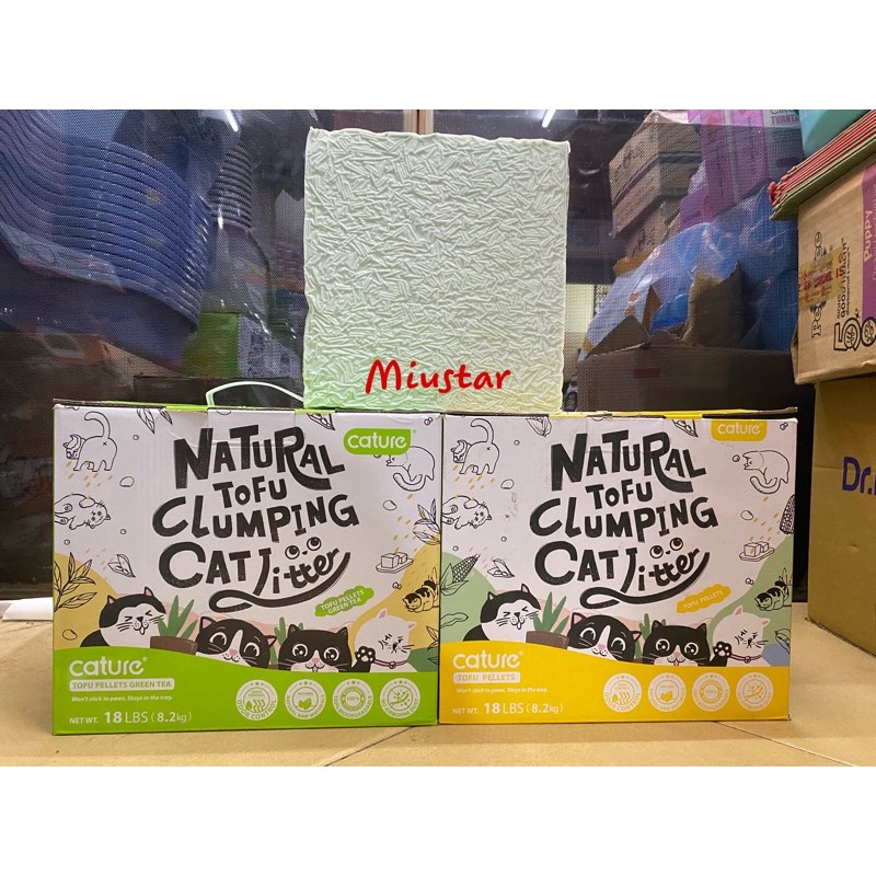 Cát vệ sinh đậu nành cho mèo - Cature 6L - Siêu khử mùi và tiết kiệm