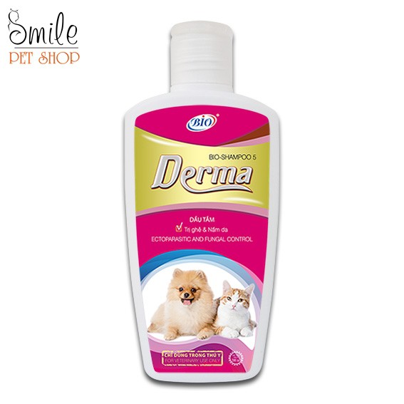 Sữa tắm trị ghẻ và nấm da cho chó mèo, thú cưng 440Bio Derma 200ml - Smile Pet Shop