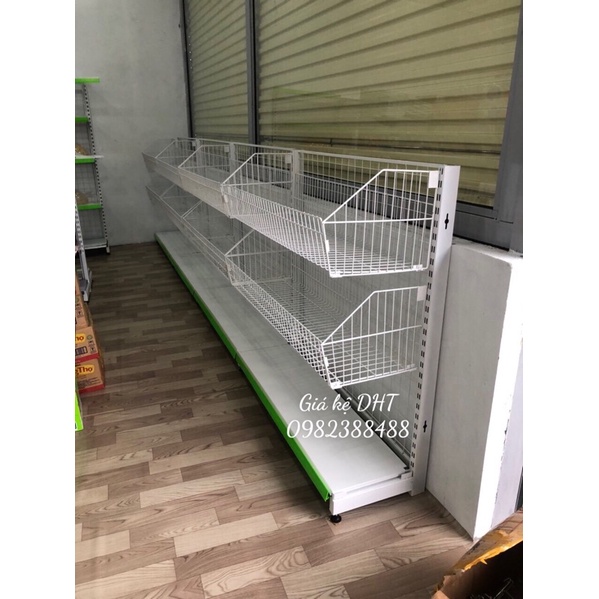Kệ để hàng có giỏ ( Cao 1m2 x Dài 90cm )
