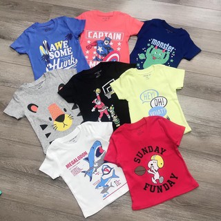 Set 3 áo phông cộc tay bé trai màu ngẫu nhiên