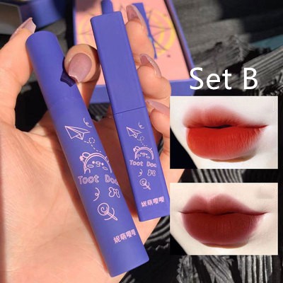 Set Son 2 Cây Toot DoDo 1 Son Thỏi 1 Son Lì Mềm Min Không Phai Màu | BigBuy360 - bigbuy360.vn