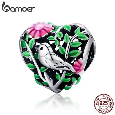 Hạt xỏ BAMOER nhiều màu sắc độc đáo thời trang làm đồ trang sức