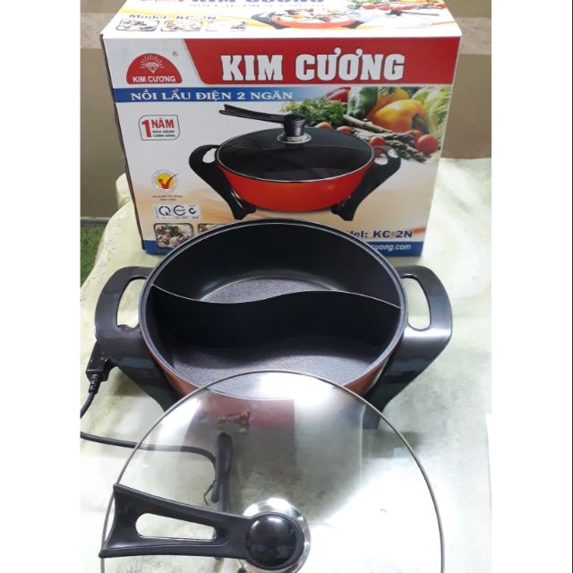 NỒI LẨU ĐIỆN 2 NGĂN KIM CƯƠNG 3L5