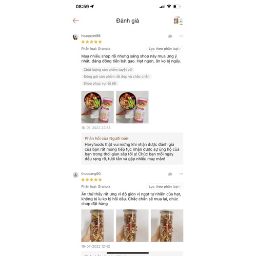 Granola siêu hạt ngũ cốc dinh dưỡng ăn kiêng healthy nguyên hạt 5% yến mạch không đường Mombeauty
