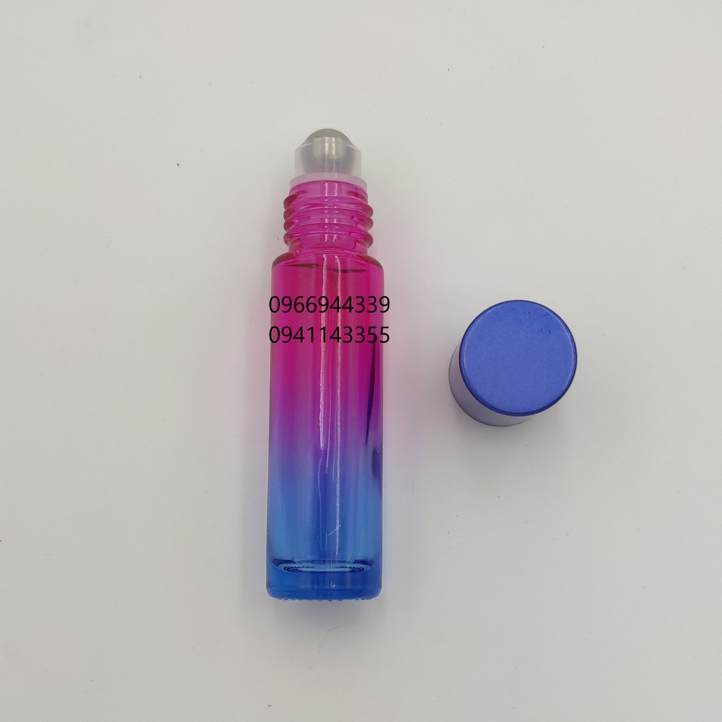 [THỦY TINH DÀY] Chai Bi lăn 5ml 10ml Gradient cao cấp nhiều màu thép không gỉ - 1 chai | BigBuy360 - bigbuy360.vn